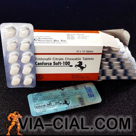 Viagra Soft (chewable, faster acting) Sildenafil 100mg