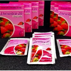 Levitra Oral Jelly Zhewitra 7 Strawberry Taste Packs 20mg Vardenafil
