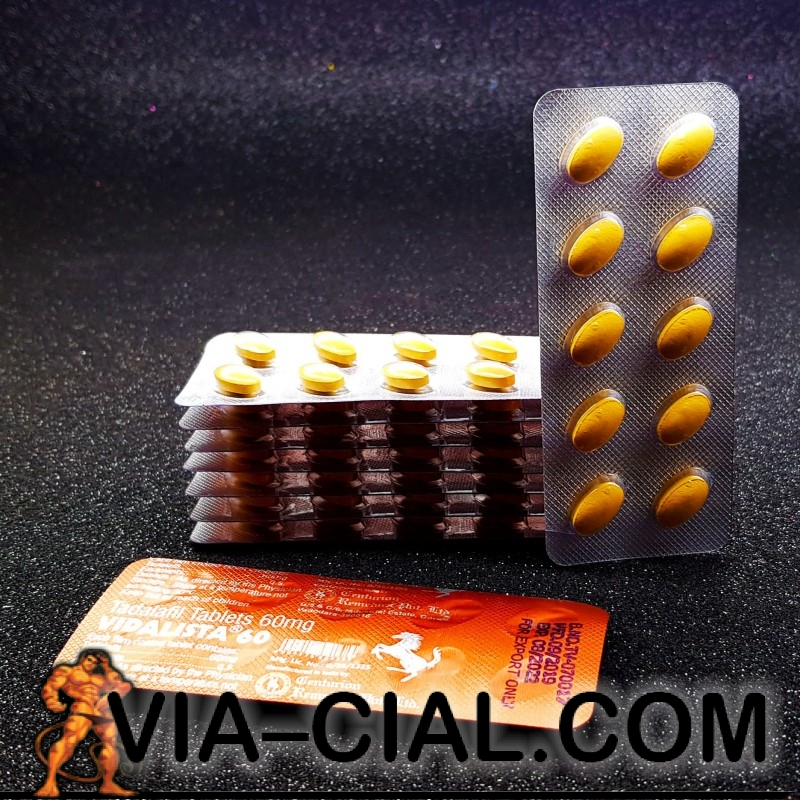 Generic Cialis Vidalista Tadalafil Strong 60mg Yellow Pills