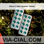 Rhino 5 1500 Capsules Tablets 355